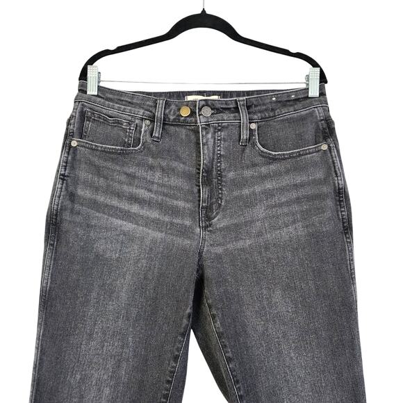 Madewell Womens Curvy Mid Rise Stovepipe Jeans Size 30 Armand Wash Raw Hem - Picture 2 of 14